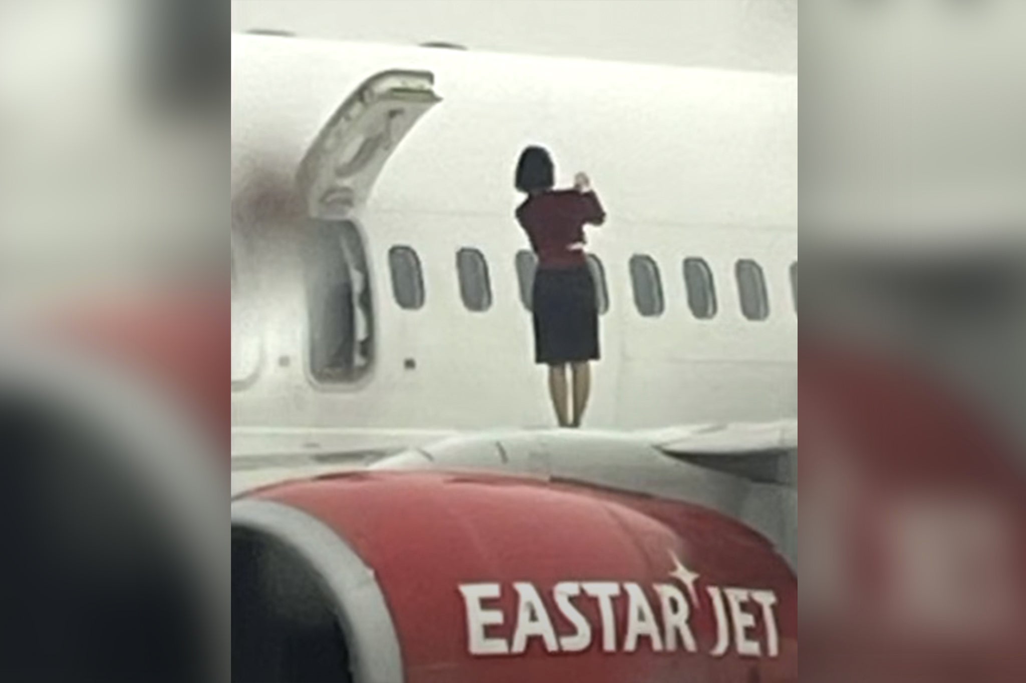 Wing It: Eastar Jet Flight Attendants Strike a Pose… and Break the Law!
