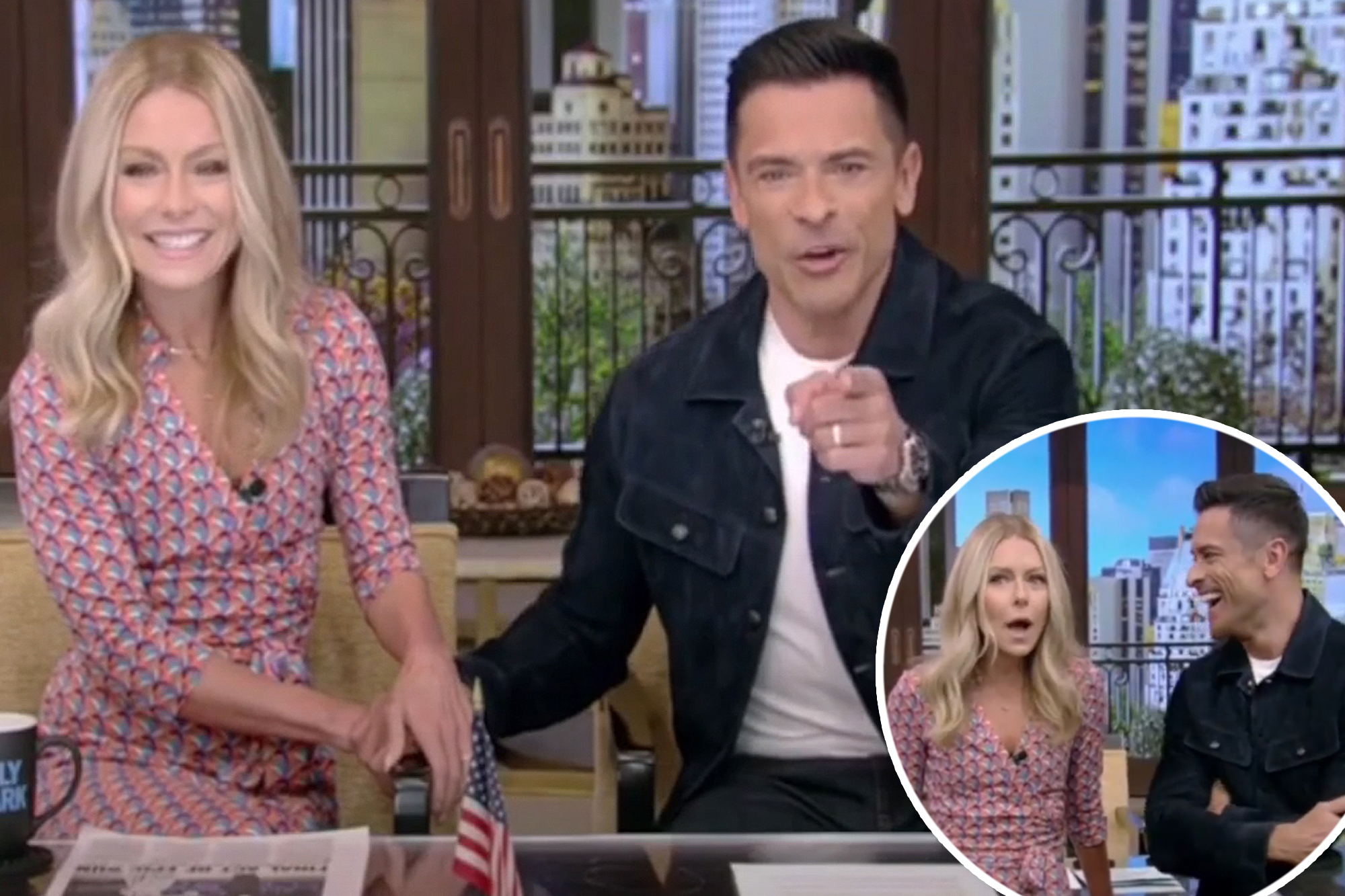 Kelly Ripa and Mark Consuelos Face Mic Trouble and Cell Phone Chaos on Live TV!