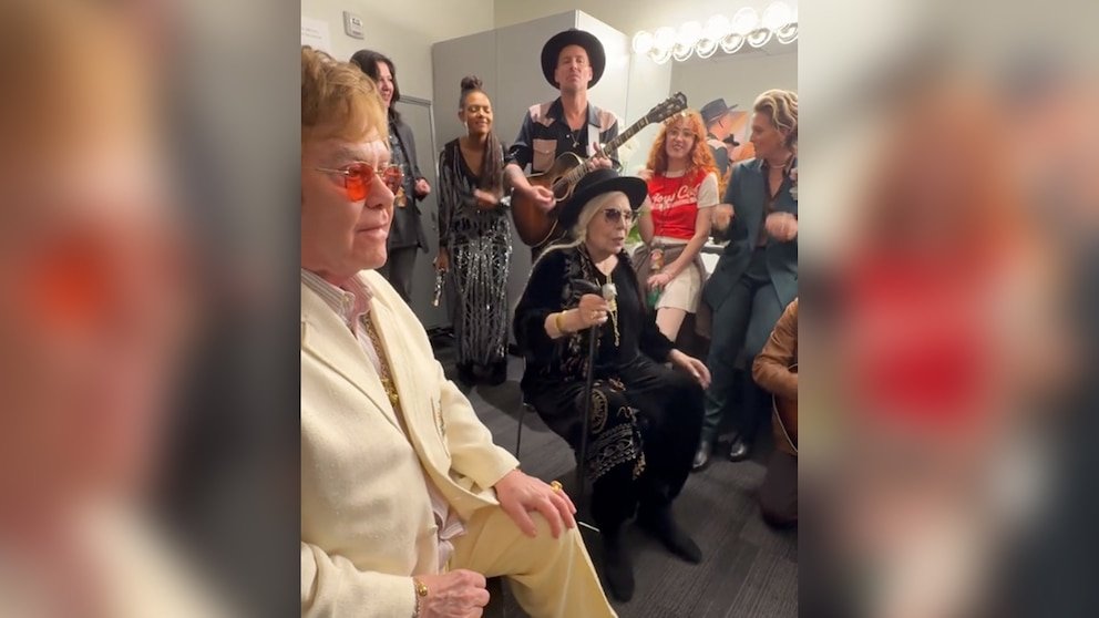 Elton John and Chappell Roan Bring the “Pink Pony Club” to Oscars Night