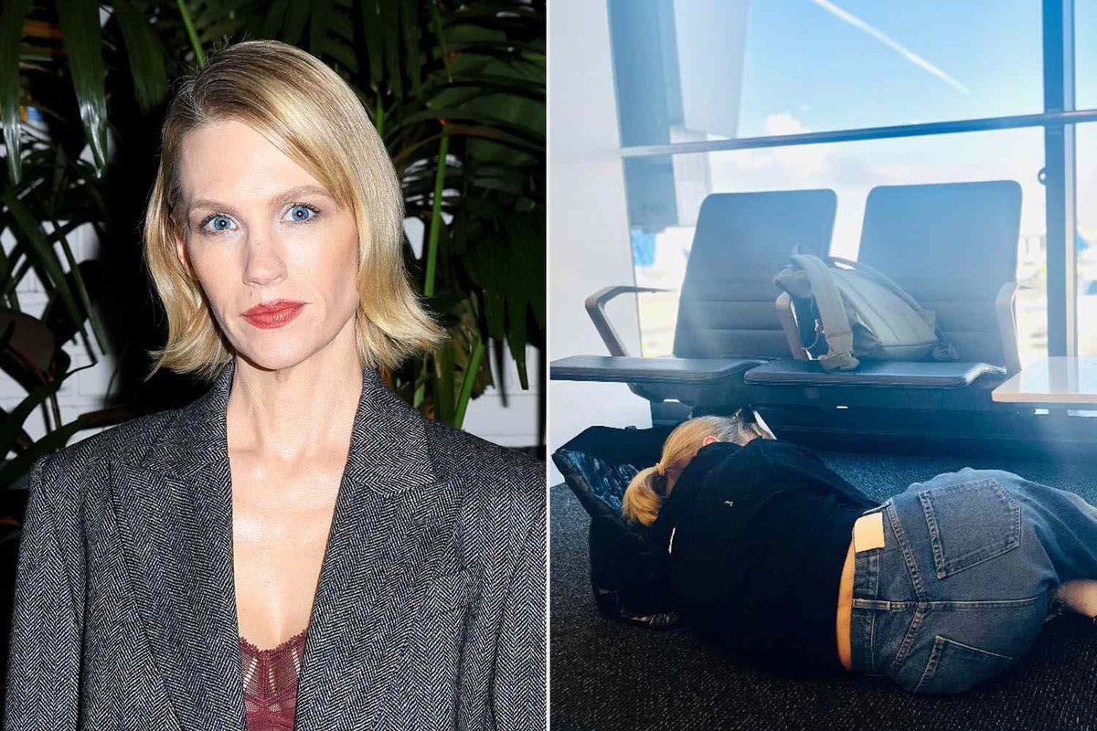 January Jones Calls Out United Airlines Over Ridiculous 16-Hour Delay