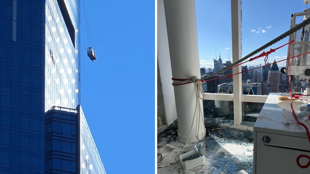 Scaffolding Drama: Workers Rescued from 78th Floor as Glass Rains Down in NYC