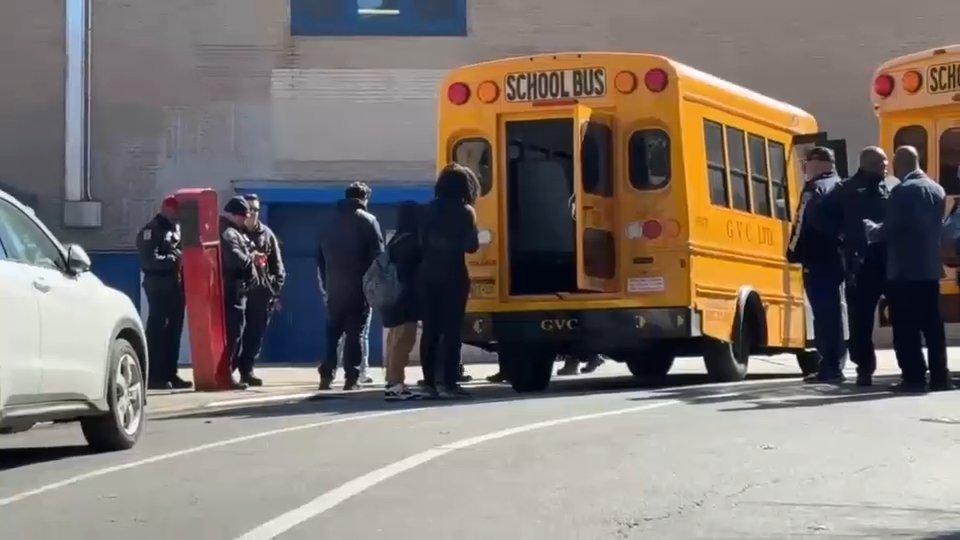 “Students Duck for Cover: Bronx School Bus Caught in Gunfire Scare”