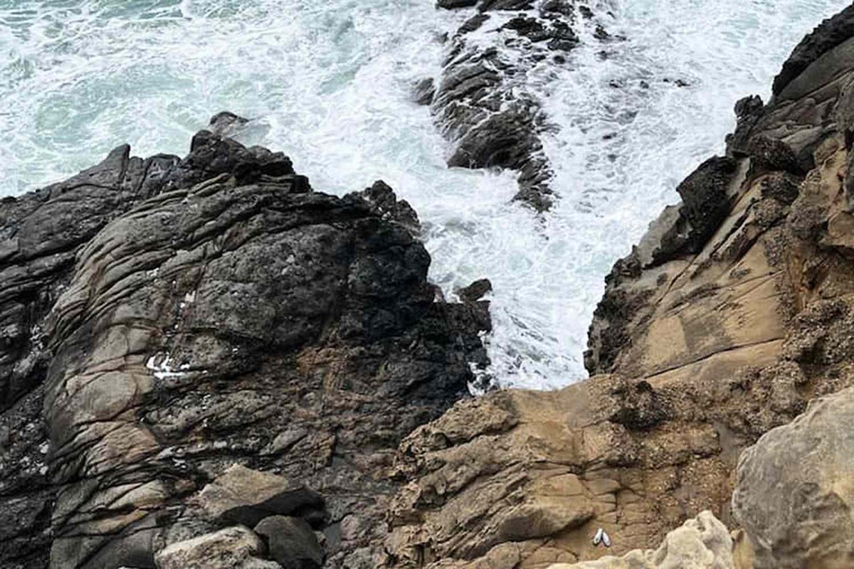 Wave Claims Life of Man Standing on Rock at Sonoma Coast