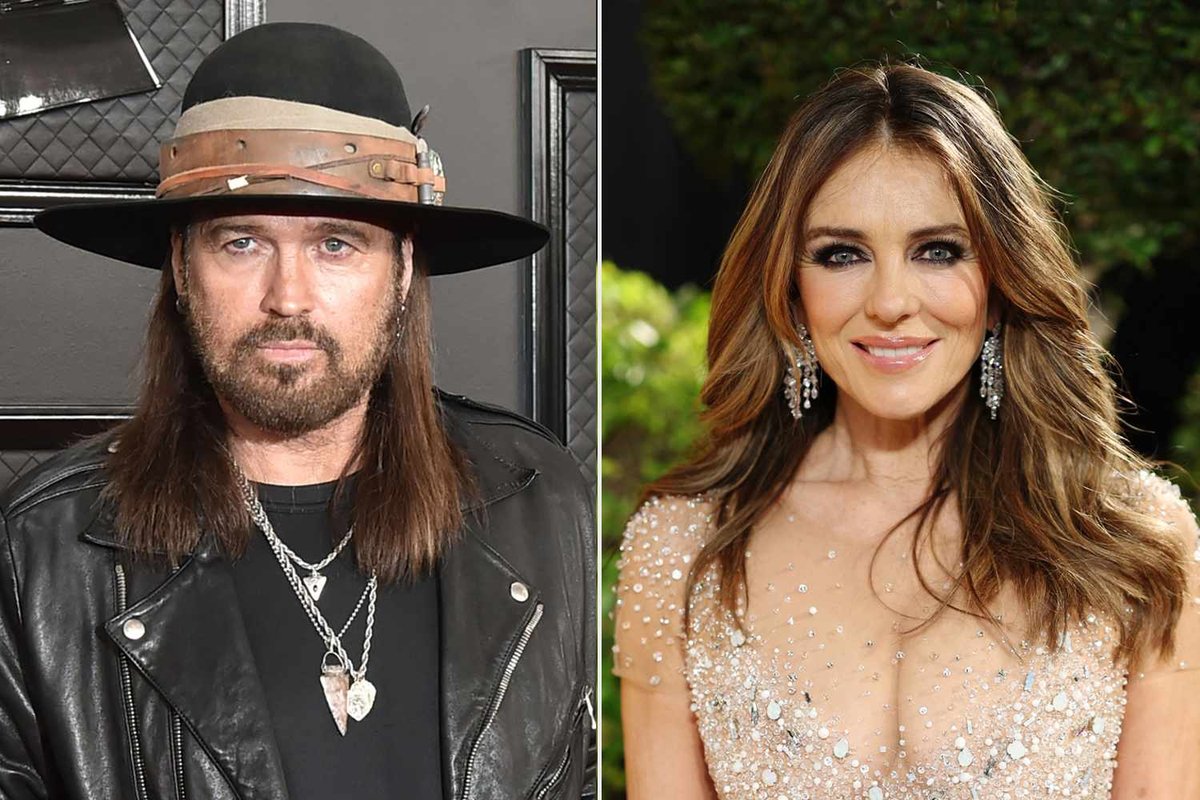 Billy Ray Cyrus and Elizabeth Hurley Spotted in Romantic Airport Kiss