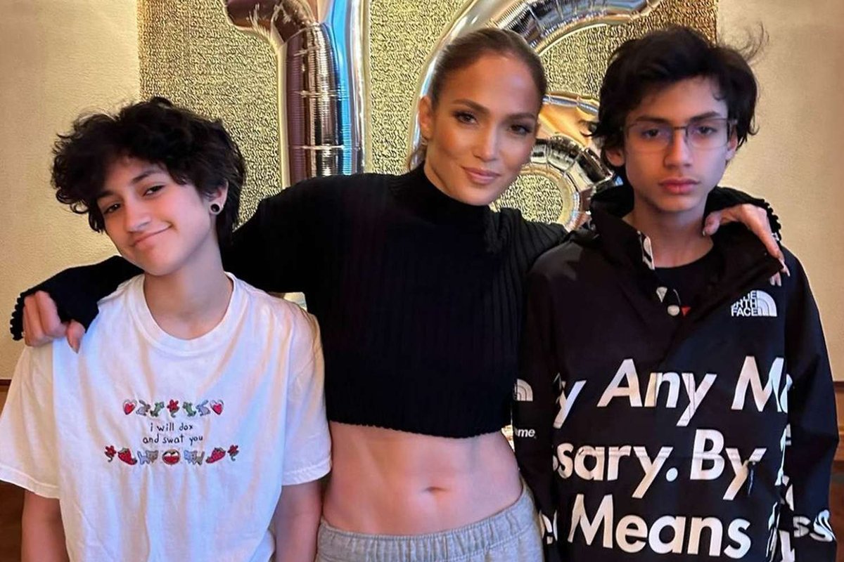 Jennifer Lopez’s Rare FaceTime Selfie with Twins Max and Emme Shows Her Working Mama Moves
