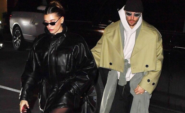 Justin and Hailey Bieber’s Casual Palm Springs Dinner: A Glimpse into Celebrity Life