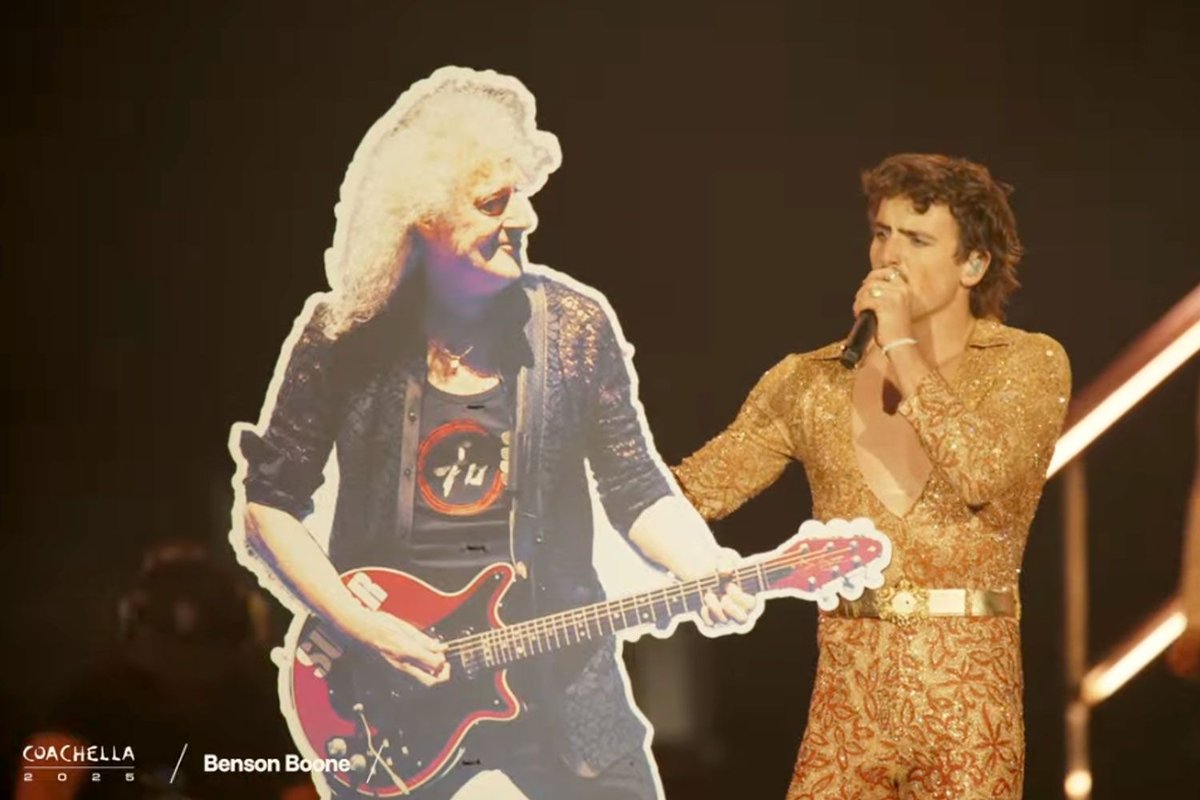 When Benson Boone Met Brian May (Sort Of) at Coachella