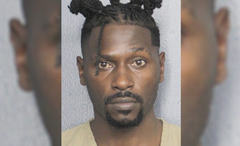 Antonio Brown Busted Ringside at Adin Ross Boxing Night