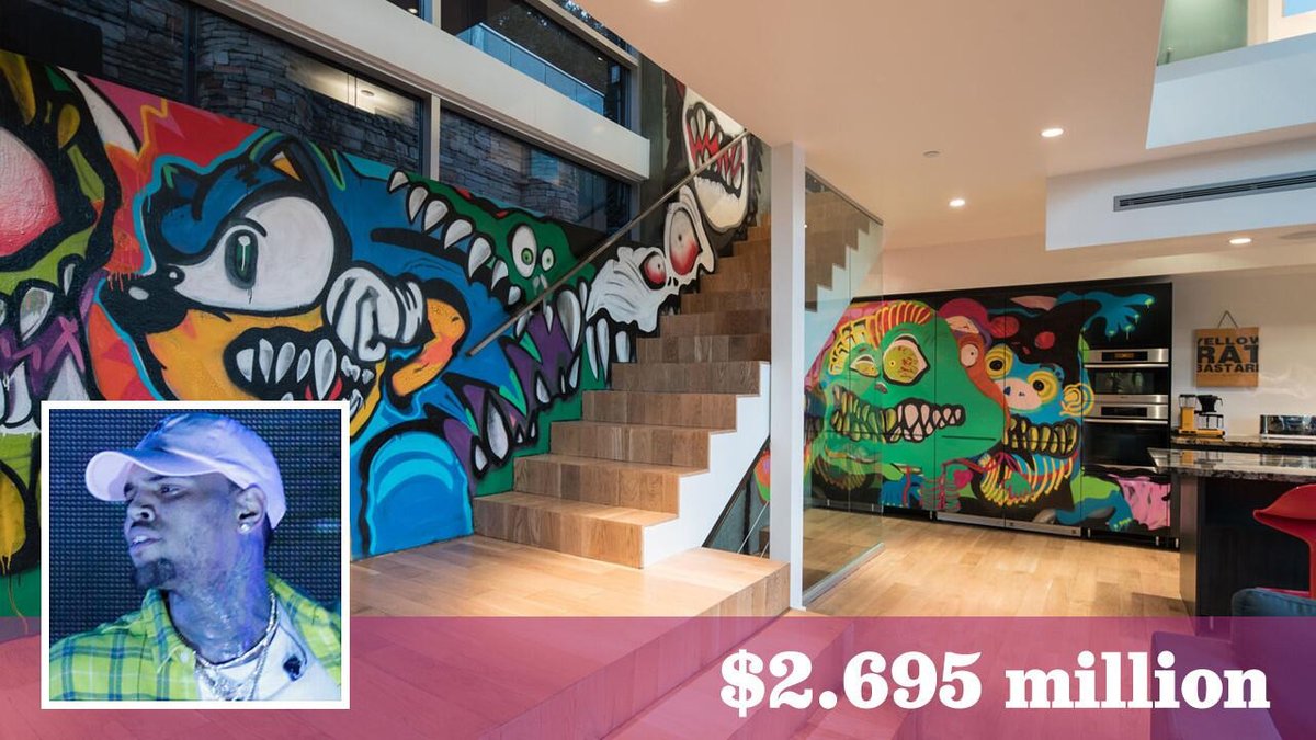 Chris Brown’s Graffiti-Painted LA Gem Returns to Market