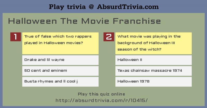 Conquer the Ultimate Horror Movie Trivia Challenge