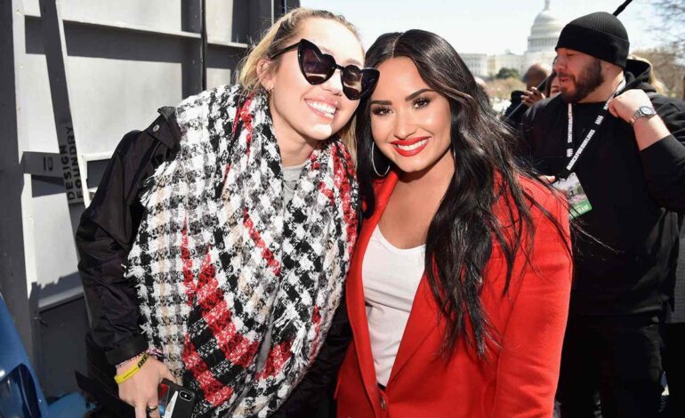 Demi Lovato’s Vivienne Westwood Gown Mirrors Miley Cyrus’s Romantic Silhouette