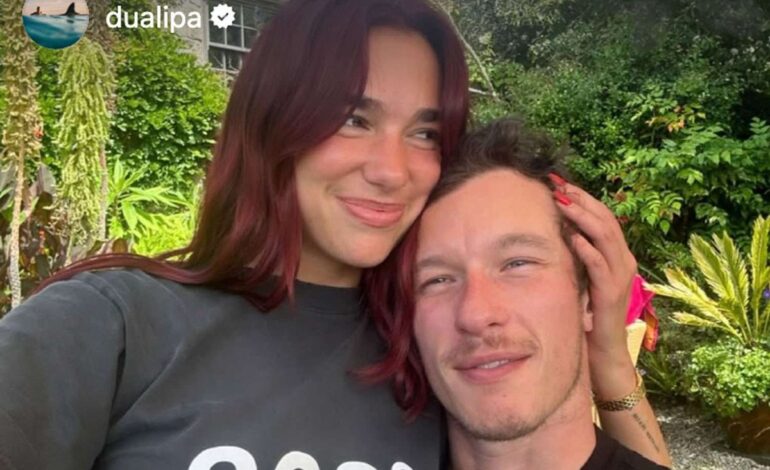Dua Lipa & Callum Turner Sparkle in Epic Met Gala Debut