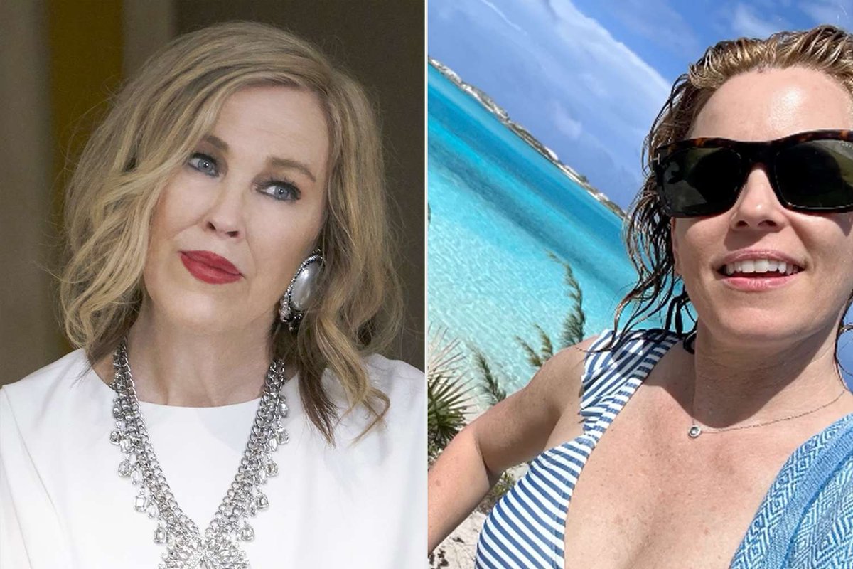 Elizabeth Banks Channels Moira Rose and Dives into Bikini Vibes on Vacation