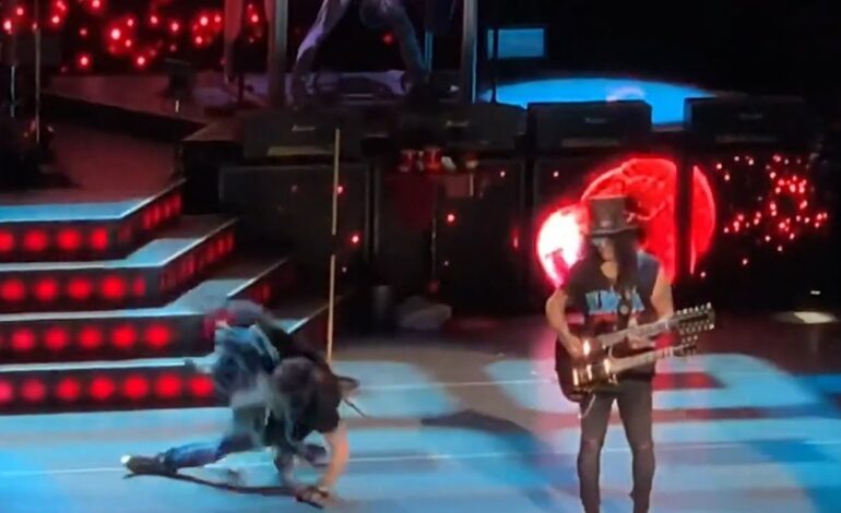 Gravity Meets Glamour: Axl Rose’s Greatest Onstage Wipe-Outs