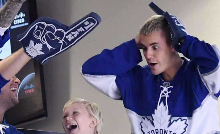 How Justin and Hailey Bieber Sparked Maple Leafs Playoff Frenzy in Toronto