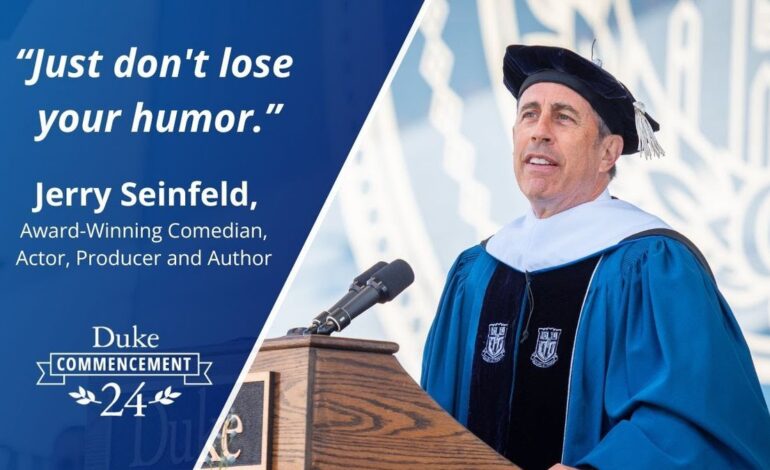 Jerry Seinfeld & Jessica Beam Honor Son Julian’s Duke Graduation in Lyrical Portraits