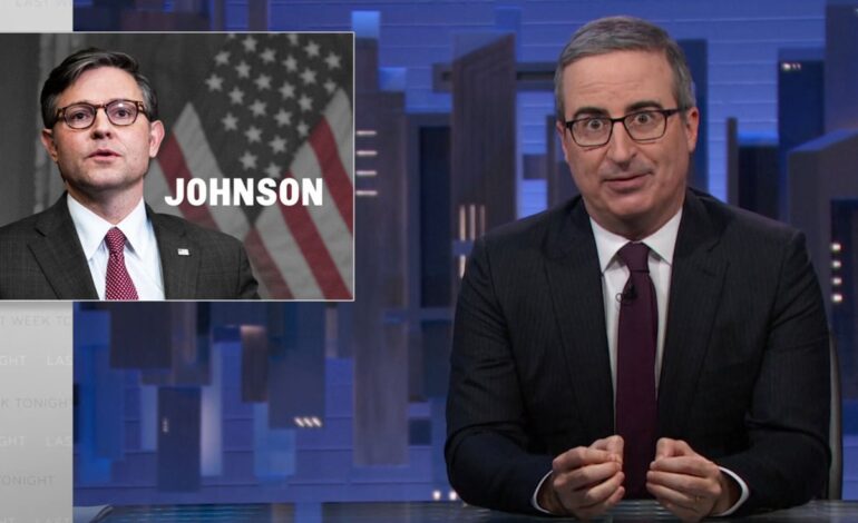 John Oliver’s Epic Takedown of Mike Johnson’s Christmas Crusade