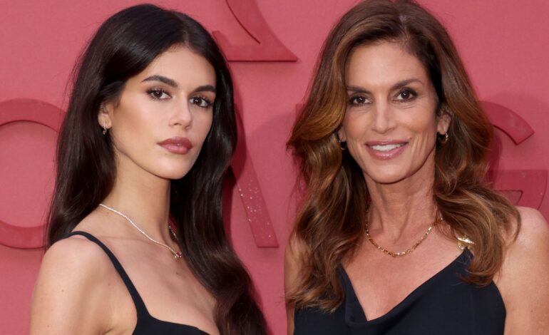 Kaia Gerber Channels Mom Cindy Crawford’s Iconic Style for a Modern Twist