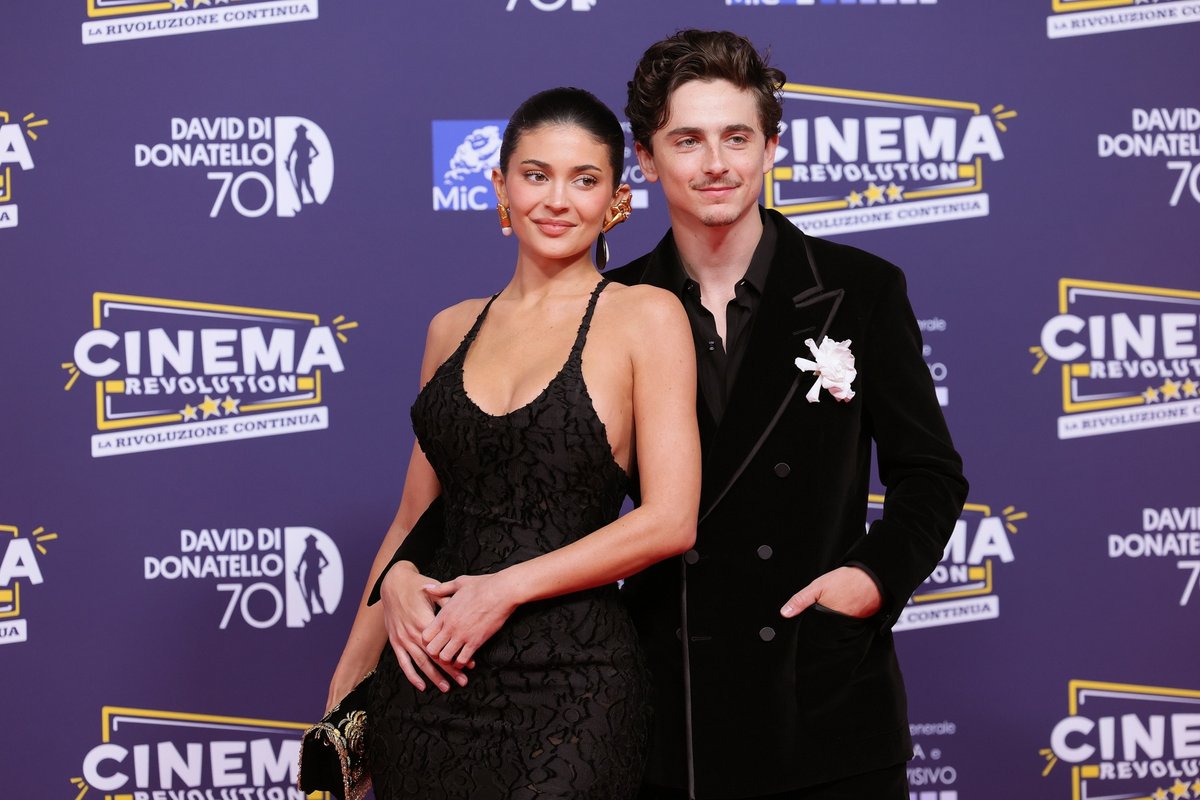 Kylie Jenner and Timothée Chalamet Light Up Knicks Playoff Night in Indiana