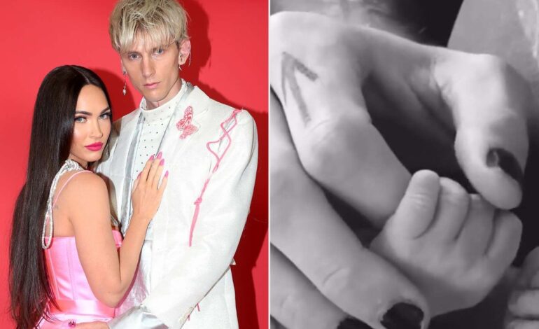 Machine Gun Kelly Shares First Glimpse of His 8-Week-Old Baby