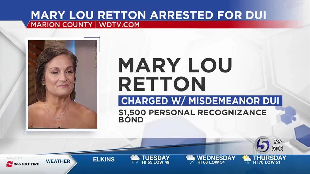 Mary Lou Retton DUI Arrest in West Virginia Shocks Fans
