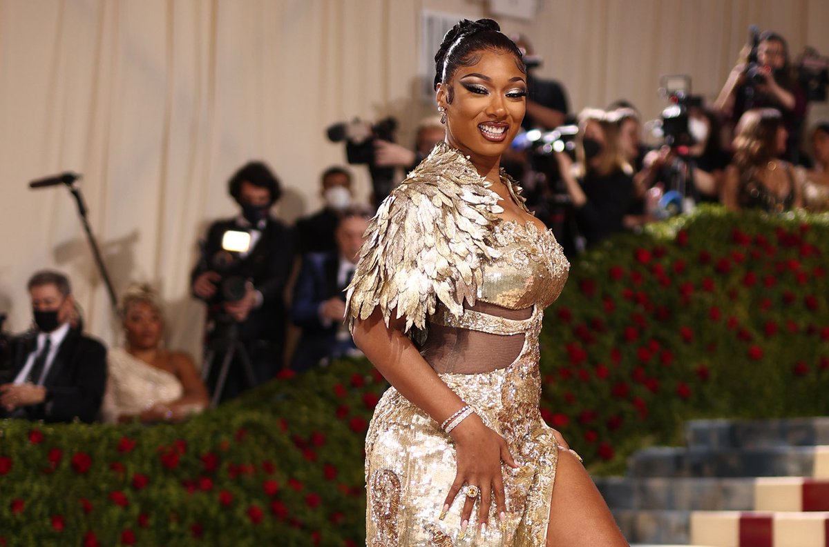 Megan Thee Stallion Commands Met Gala 2025 in Sparkling Silver and Fur
