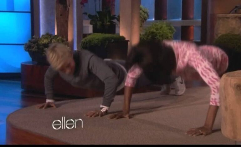Michelle Obama Spills on Ellen DeGeneres’ Surprise Push-Up Dare