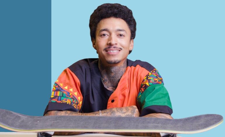 Nyjah Huston Hypes Exclusive MGK Set at Santa Monica SLS