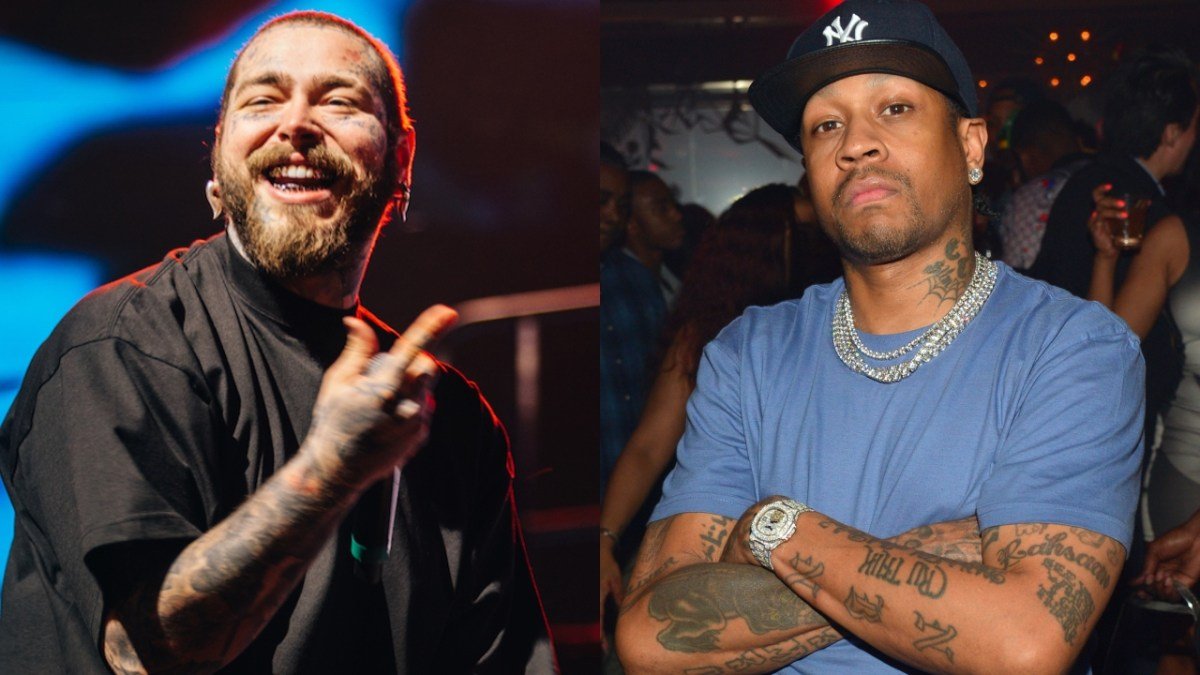 Post Malone Salutes Allen Iverson Live During ‘White Iverson’ in Philly