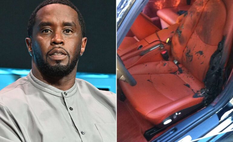 Prosecutors Unveil Graphic Images of Kid Cudi’s Firebombed Porsche in Diddy Trial