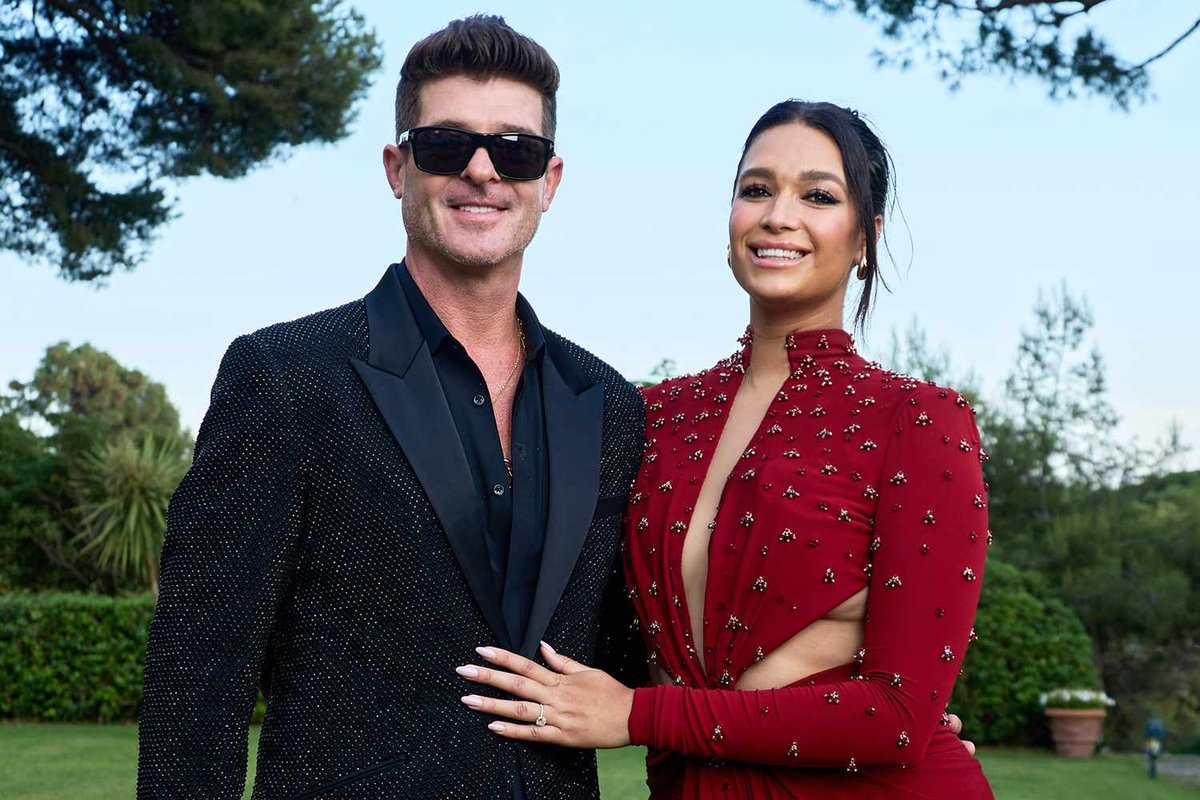 Robin Thicke and April Love Geary Seal Six-Year Engagement with Sun-Kissed Malibu Nuptials