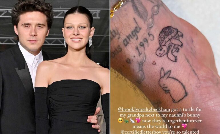 Beckham’s New Chest Ink Signals Tattoo Cover-Up Amid Family Rift