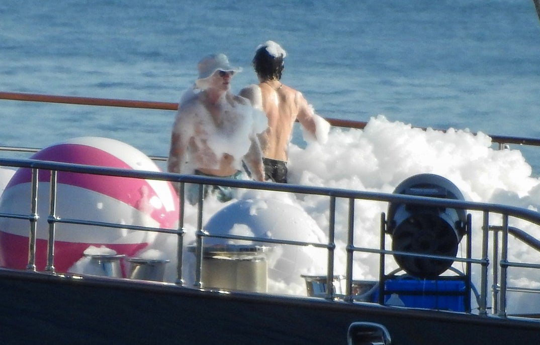 Bezos and Sanchez Spark Pre-Wedding Foam Fiesta on Mega Yacht