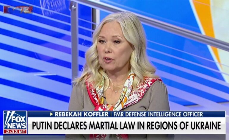 Fox News Analyst Rebekah Koffler Slurs Live Commentary After Champagne Tease