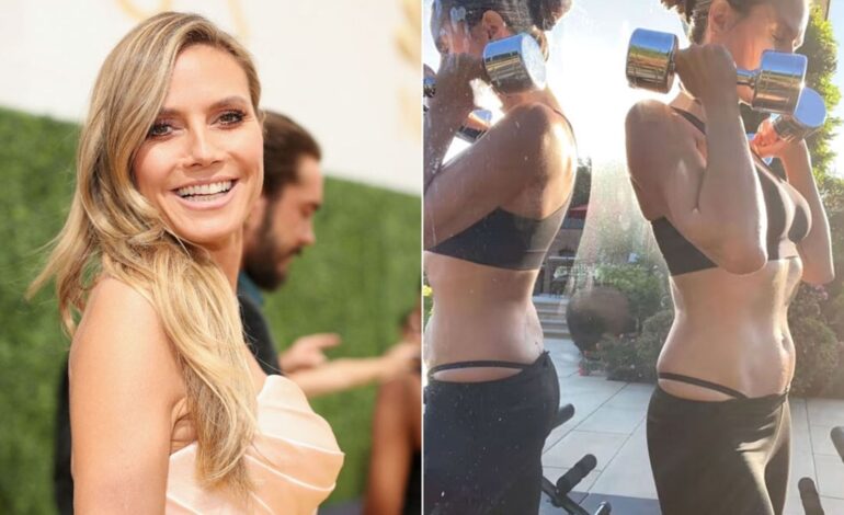 Heidi Klum’s Gold-Bikini Garden Reel Nets Over 5M Views
