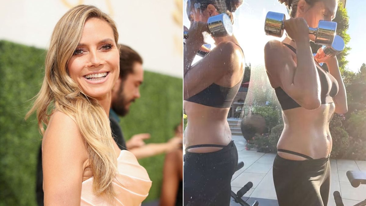 Heidi Klum’s Gold-Bikini Garden Reel Nets Over 5M Views