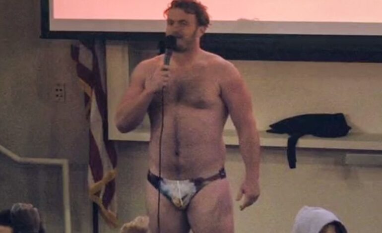 Jason Kelce’s Patriotic Speedo Moment Steals Show at Autism Benefit
