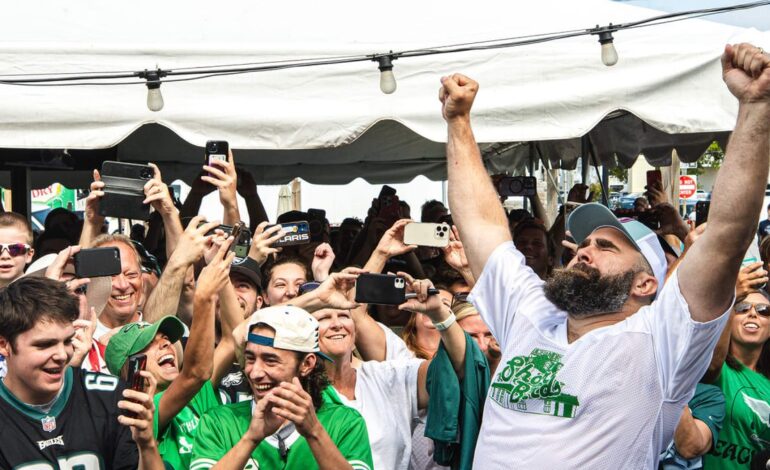 Jason Kelce’s Patriotic Undie Reveal Electrifies Sea Isle City Charity Bash