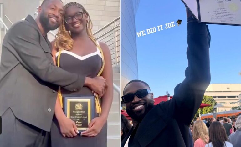 Kaavia Wade Crowned Kindergarten Grad: Union & Wade’s Blue-Gown Spectacle
