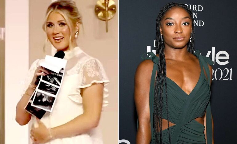 Riley Gaines Drops Pregnancy News With a Side of Shade at Simone Biles