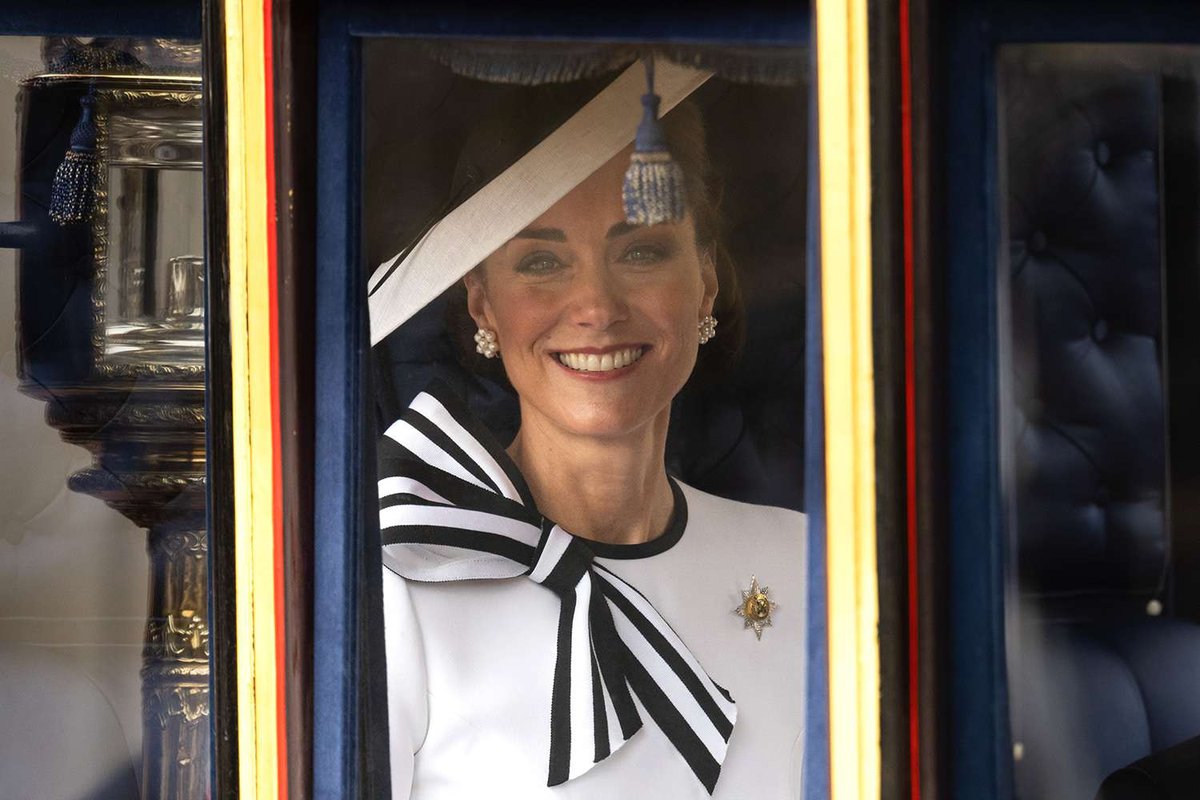 Sky-Blue Splendor: Kate Middleton Shines at Trooping the Colour 2024