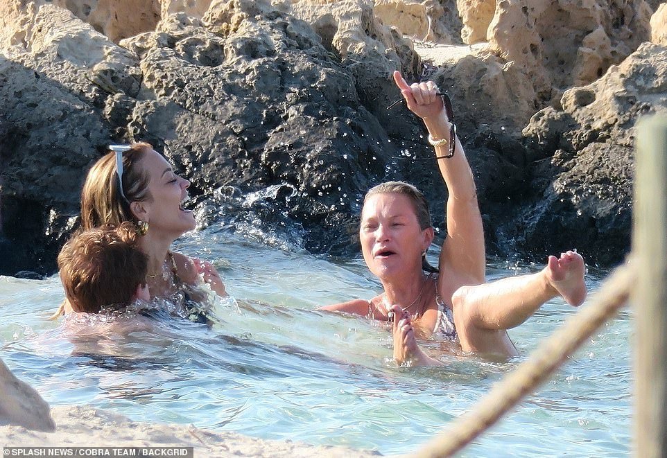 Supermodel Lila Moss Sizzles in Ibiza with Gal Pals on Luxury Yacht