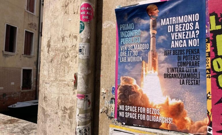 Venice’s Tax Uproar: Bezos Wedding Sparks Giant Banner Showdown
