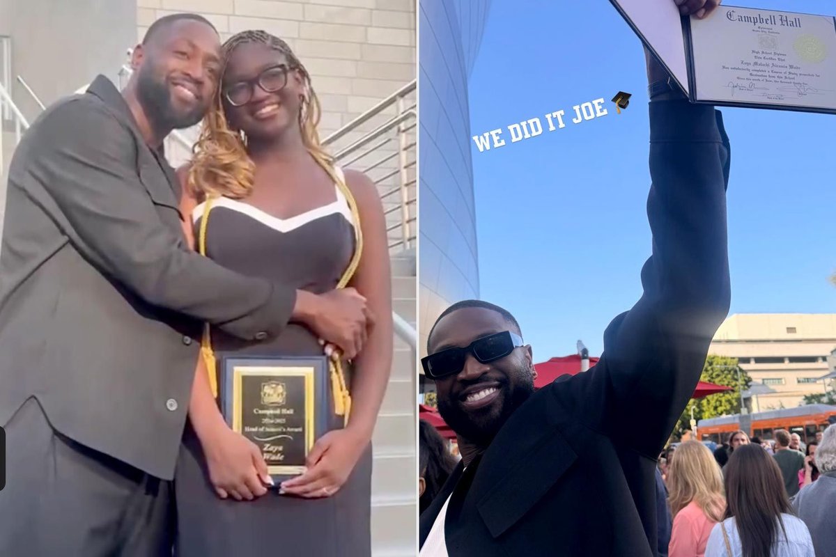 Zaya Wade’s Graceful Leap: Dwyane Wade and Gabrielle Union Celebrate Daughter’s Graduation