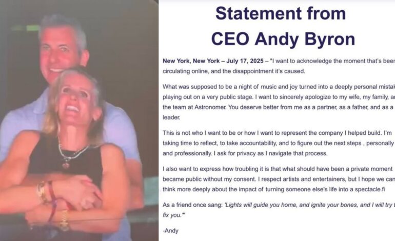 Astronomer’s Interim CEO Breaks Silence After Viral Coldplay Concert Clip