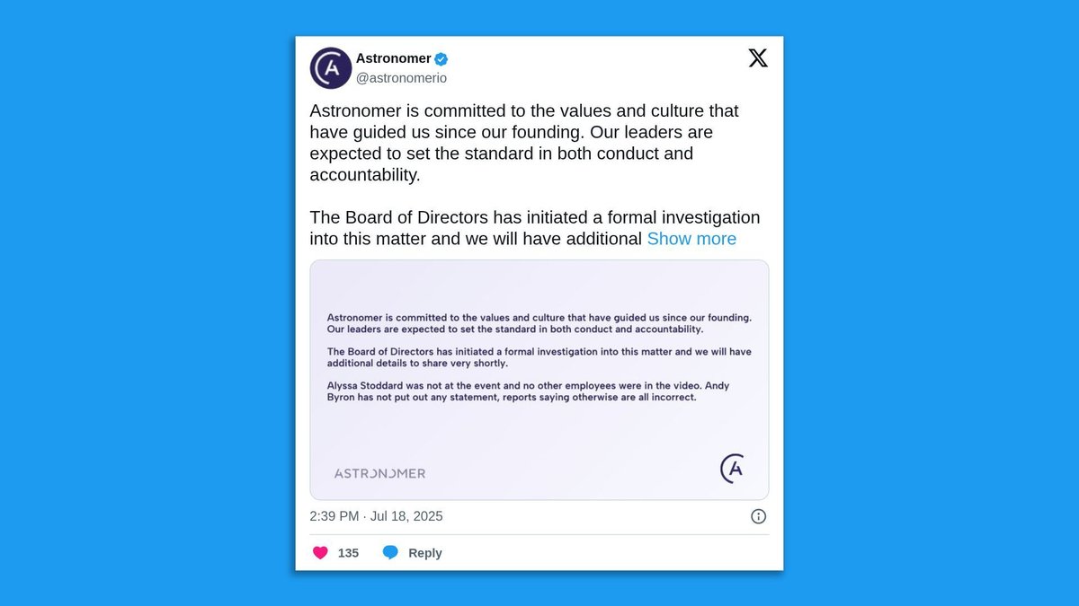 Astronomer’s New CEO Douses Fire After Coldplay Kiss Controversy