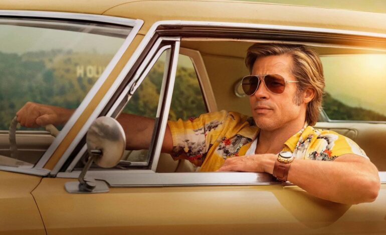 Brad Pitt Rocks Rugged Cliff Booth Look in Once Upon a Time in Hollywood Sequel Set Photos