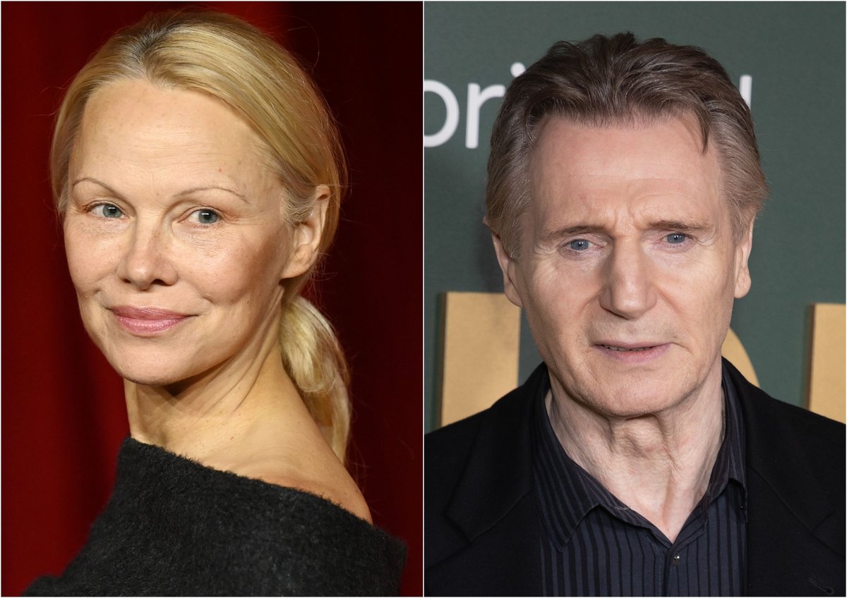 Inside Pamela Anderson’s “Very Loving” Bond with Liam Neeson on the ‘Naked Gun’ Reboot