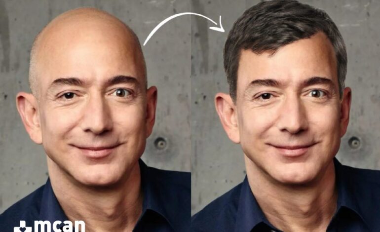 Jeff Bezos Debuts Gray Hair Just Weeks After Venice Wedding