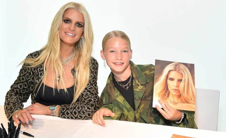 Jessica Simpson Rocks See-Through Gown at 45th Birthday Bash